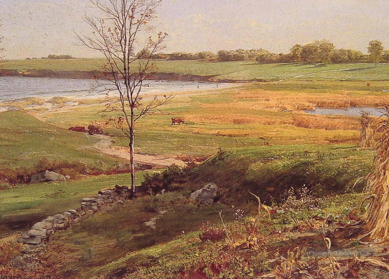 Marais salant au bord de la mer William Trost Richards paysage Peintures à l'huile